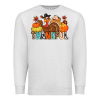 Oatmeal Heather thankful Premium Sweatshirt - MaliasSmallBusiness