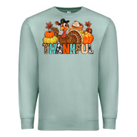 Seafoam thankful Premium Sweatshirt - MaliasSmallBusiness