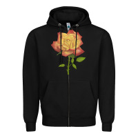 Black rainbow's end rose Zipper Hoodie - LillyAllenDesigns