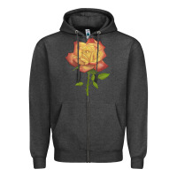 Charcoal Heather rainbow's end rose Zipper Hoodie - LillyAllenDesigns
