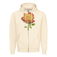 Sandshell rainbow's end rose Zipper Hoodie - LillyAllenDesigns