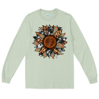 Matcha cowhide leopard aztec sunflower Long Sleeve Tee - Artiststas