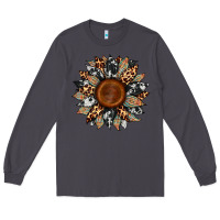 Smoke cowhide leopard aztec sunflower Long Sleeve Tee - Artiststas