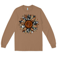 Toasted Coconut cowhide leopard aztec sunflower Long Sleeve Tee - Artiststas