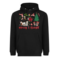 Black merry bright Heavyweight Hoodie - MaliasSmallBusiness