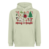 Matcha merry bright Heavyweight Hoodie - MaliasSmallBusiness