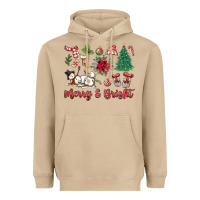 Mushroom merry bright Heavyweight Hoodie - MaliasSmallBusiness