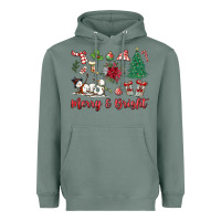 Sage merry bright Heavyweight Hoodie - MaliasSmallBusiness
