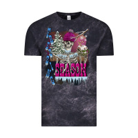 Cloud Black freezing season skeleton Vintage Tee - FaDigitalArtStudio