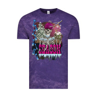 Cloud Purple freezing season skeleton Vintage Tee - FaDigitalArtStudio