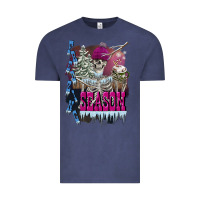 Vintage Denim freezing season skeleton Vintage Tee - FaDigitalArtStudio
