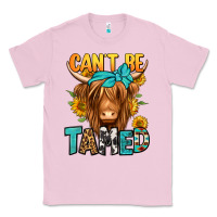 Bubblegum Pink can't be tamed longhaired cow Classic Tee - Jasminsmagicworld