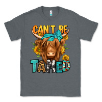 Charcoal Heather can't be tamed longhaired cow Classic Tee - Jasminsmagicworld