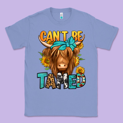 Can't Be Tamed Longhaired Cow Classic Tee Designed By Jasminsmagicworld
