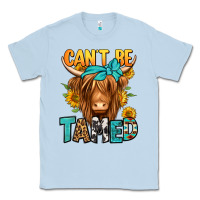 Dusty Blue can't be tamed longhaired cow Classic Tee - Jasminsmagicworld