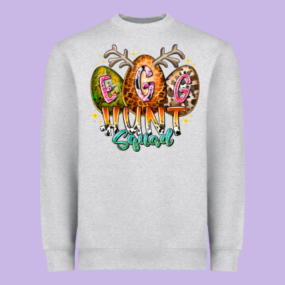 Egg Hunt Squad Heavyweight Sweatshirt Designed By Racoondesign