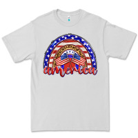 Dove Grey america rainbow Premium Tee - BarkalooDesign