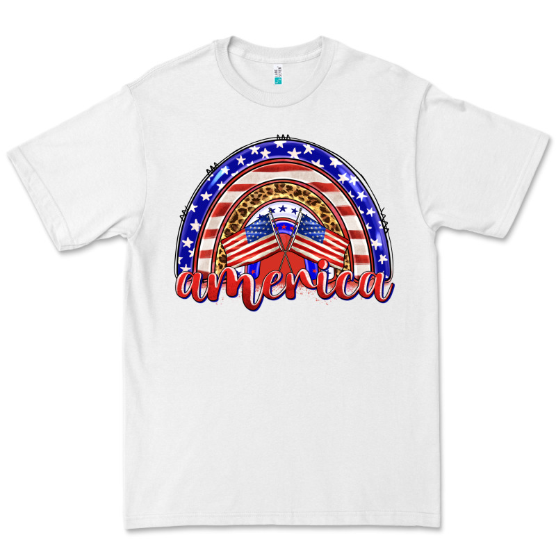 America Rainbow Premium Tee by BarkalooDesign | Teevron