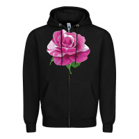 Black parade day rose Zipper Hoodie - LillyAllenDesigns