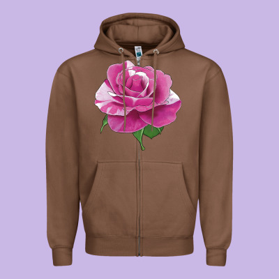 Parade Day Rose Zipper Hoodie Designed By Lillyallendesigns
