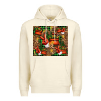 Sandshell Christmas Santa Claus peace hand Premium Hoodie - Jasminsmagicworld