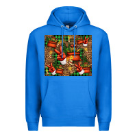True Royal Christmas Santa Claus peace hand Premium Hoodie - Jasminsmagicworld