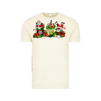Vintage Arctic coffee cups with santa claus Vintage Tee - FaDigitalArtStudio