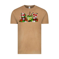 Vintage Camel coffee cups with santa claus Vintage Tee - FaDigitalArtStudio