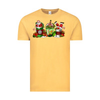 Vintage Mustard coffee cups with santa claus Vintage Tee - FaDigitalArtStudio