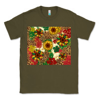 Army Green juneteenth sunflowers Classic Tee - Artiststas