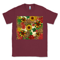 Burgundy juneteenth sunflowers Classic Tee - Artiststas