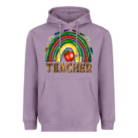 Lavender rainbow teacher Heavyweight Hoodie - NancyCooperArtShop
