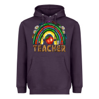 Plum rainbow teacher Heavyweight Hoodie - NancyCooperArtShop