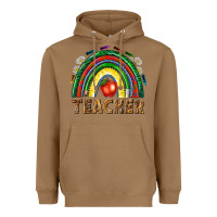 Toasted Coconut rainbow teacher Heavyweight Hoodie - NancyCooperArtShop