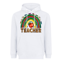 White rainbow teacher Heavyweight Hoodie - NancyCooperArtShop