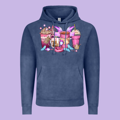 Princess Coffee Cups Vintage Hoodie Designed By Zillion Design Studio