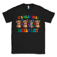 Black Its Okay To Be Different Classic Tee - CowhideDigitalArt