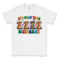 White Its Okay To Be Different Classic Tee - CowhideDigitalArt