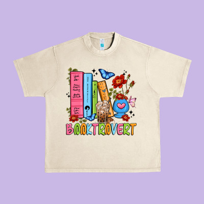 Booktrovert Urban Heavy Tee Designed By Jahusdesignshop