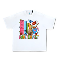 White booktrovert Urban Heavy Tee - JahusDesignShop