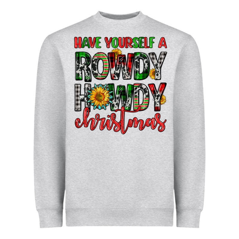 Have Yourself A Rowdy Howdy Christmas Heavyweight Sweatshirt by FaDigitalArtStudio | Teevron