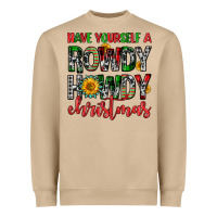 Mushroom have yourself a rowdy howdy christmas Heavyweight Sweatshirt - FaDigitalArtStudio