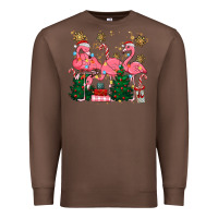 Chestnut christmas flamingos Premium Sweatshirt - MaliasSmallBusiness