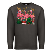 Smoke christmas flamingos Premium Sweatshirt - MaliasSmallBusiness