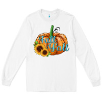 White fall y'all pumpkin Long Sleeve Tee - JahusDesignShop