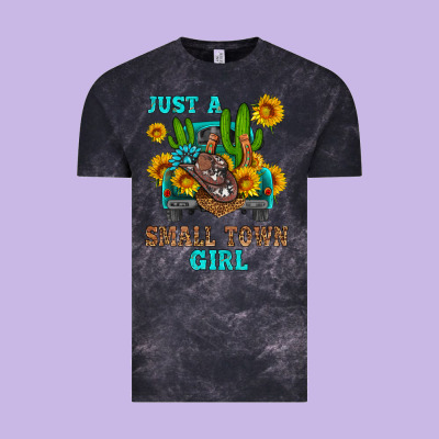 Just A Small Town Girl Vintage Tee Designed By Hra Design Shop