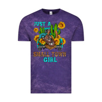 Cloud Purple just a small town girl Vintage Tee - HRA Design Shop