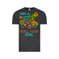 Vintage Black just a small town girl Vintage Tee - HRA Design Shop