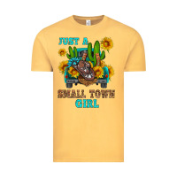 Vintage Mustard just a small town girl Vintage Tee - HRA Design Shop