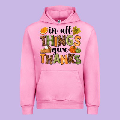 In All Things Give Thanks Urban Hoodie Designed By Nancycooperartshop